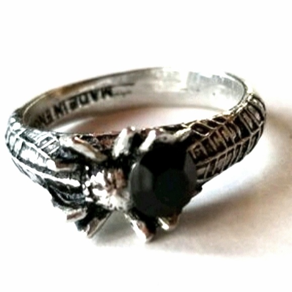 Rare Alchemy Gothic "Arraneam Noir" Ring - Picture 1 of 3